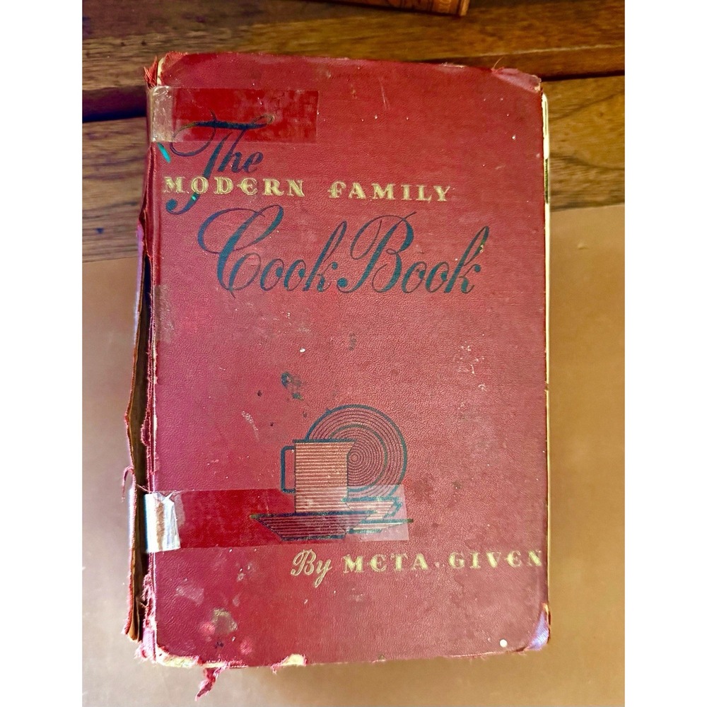 Vintage Ephemera & Recipes Inside The Modern Family Cook Book 1940s Estate Find